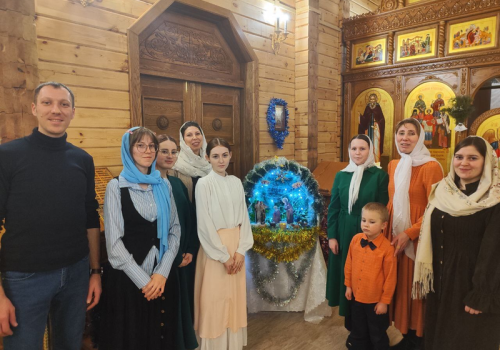 Рождественская служба в храме Иверской иконы Божией Матери